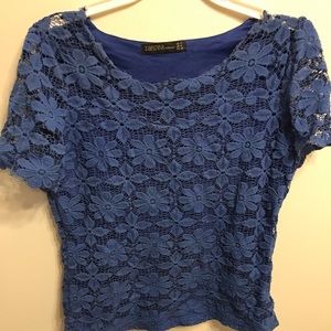 Lacy, blue Zanzea blouse